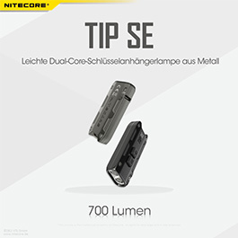 Nitecore LED-Schlüssellampe TIP SE 700 Lumen USB grau Bild 10
