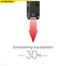 Nitecore LED-Schlüssellampe TIP SE 700 Lumen USB grau Bild 6