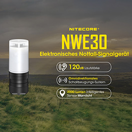 Nitecore NWE 30 elektrisches Notsignalgerät 2000 Lumen 120dB Bild 5