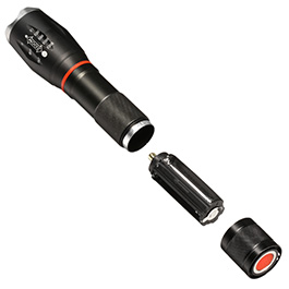 LED-Taschenlampe CQB mit Zoom Aluminium schwarz Bild 6