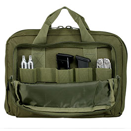 Kleinbild 3 Coptex Doppel-Pistolentasche f�r zwei Waffen mit Au�entasche oliv