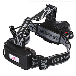 Bailong LED-Stirnlampe 3 LED + Sicherheitslicht inkl. Akku und Ladegerät schwarz Bild 7