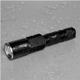 Bailong LED-Taschenlampe Tactical schwarz inkl. Kabelschalter, Akku und Ladegerät Bild 2