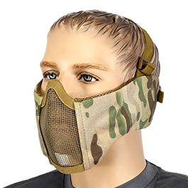 Nuprol Mesh Mask V5 Gittermaske Lower Face Shield mit Ohrabdeckung MC-Camo