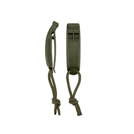 Brandit Signalpfeife MOLLE mit Clip oliv 2er Pack