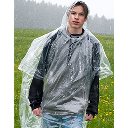 Basic Nature Notfall-Regenponcho PE transparent