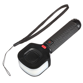 Easymaxx Security Taschenlampe 180° mit Schrillalarm schwarz Bild 3