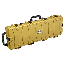 MAX Tactical Large Hard Case Waffenkoffer / Trolley 102 x 36,5 x 14,5 cm PnP-Schaumstoff RAL8000 grünbraun Bild 1 xxx: