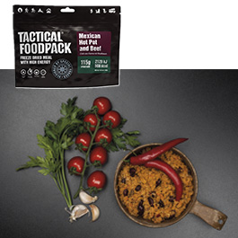 Tactical Foodpack Outdoor Mahlzeit Mexican Hot Pot and Beef