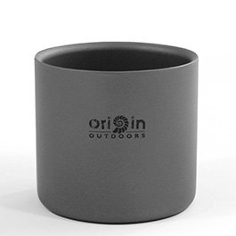 Origin Outdoors Thermobecher Espresso Titan 120 ml grau extrem leicht