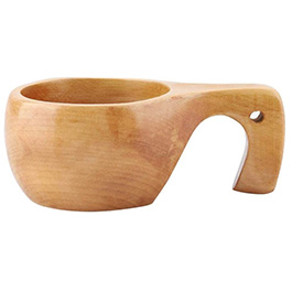 Origin Outdoors Tasse Kuksa offener Griff 200 ml Echtholz