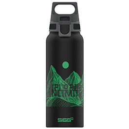 SIGG Alutrinkflasche WMB Traveller Pathfinder 1 Liter Einhandverschluss schwarz