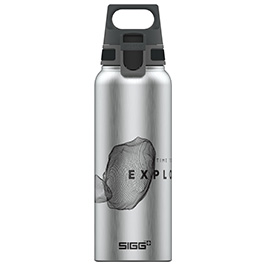 SIGG Alutrinkflasche WMB Traveller Pathfinder 1 Liter Einhandverschluss silber