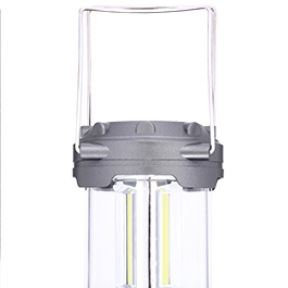 COB LED Laterne Big 260 Lumen batteriebetrieben mit Magnetfuß silber Bild 3