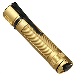 Klarus LED Taschenlampe E2 1600 Lumen Desert Tan  inkl. Handschlaufe, Aufbewahrungstasche und Gürtelclip Bild 5