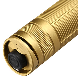 Klarus LED Taschenlampe E2 1600 Lumen Desert Tan  inkl. Handschlaufe, Aufbewahrungstasche und Gürtelclip Bild 7