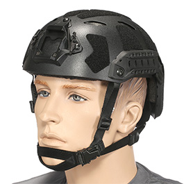 Nuprol Airsoft Helm FAST Railed SF Air mit NVG Mount schwarz