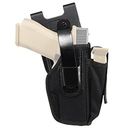 Universal Paddleholster mit Magazintasche für Jet Protector JPX  und mittelgroße Pistolen schwarz