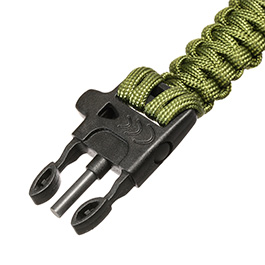 Survival Armband mit 5 Funktionen oliv Bild 2