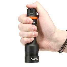 Walther LED Taschenlampe HFC1 1000 Lumen mit Rotlicht schwarz inkl. Handschlaufe, Gürteltasche und Gürtelclip Bild 11