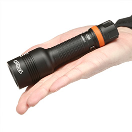Walther LED Taschenlampe HFC1 1000 Lumen mit Rotlicht schwarz inkl. Handschlaufe, Gürteltasche und Gürtelclip Bild 3