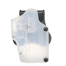Amomax Per-Fit Universal Tactical Holster Polymer Paddle - passend für über 80 Pistolen Rechts transparent