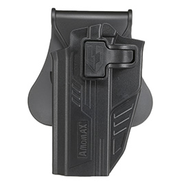 Amomax Tactical Holster Polymer Paddle fr STI Hi-Capa 2011 Links schwarz