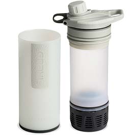 Grayl GeoPress Wasserfilter Trinkflasche 710 ml peak white - für Wandern, Camping, Outdoor, Survival Bild 1 xxx: