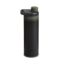 Grayl UltraPress Wasserfilter Trinkflasche 500 ml camp black - für Wandern, Camping, Outdoor, Survival