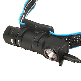 Walther LED-Stirnlampe HLC1r 500 Lumen mit Rotlicht schwarz inkl. MOLLE-Clip Bild 7