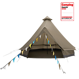 Easy Camp Familienzelt Moonlight Bell Tipi fr max. 7 Personen grau/khaki