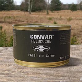 Convar Feldkche Outdoor-Mahlzeit Chili con Carne 400g Dose