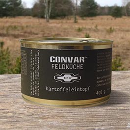 Convar Feldkche Outdoor-Mahlzeit Kartoffeleintopf 400g Dose