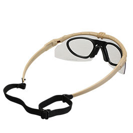 Nuprol Battle Pro Protective Airsoft Schutzbrille inkl. Brillenträgereinsatz tan / klar Bild 1 xxx: