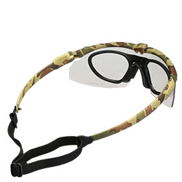 Nuprol Battle Pro Protective Airsoft Schutzbrille inkl. Brillenträgereinsatz camo / klar Bild 1 xxx: