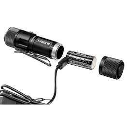 Mactronic LED Taschenlampe T-Force VR 1000 Lumen schwarz inkl. Ladekabel, 3 x Farbfilter, Kabelschalter und Lanyard Bild 6