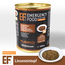 Emergency Food Pro Meals Notration Linseneintopf 300g Dose 3 Portionen