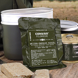 Convar Feldkche Weizen Energie Riegel salzig 120 g Langzeitlebensmittel - Ideal fr Outdoor, Notvorrat und Krisenvorsorge