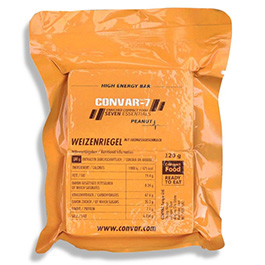 Convar-7 Riegel High Energy Bar Erdnuss 120 g Langzeitlebensmittel - Ideal fr Outdoor, Notvorrat und Krisenvorsorge