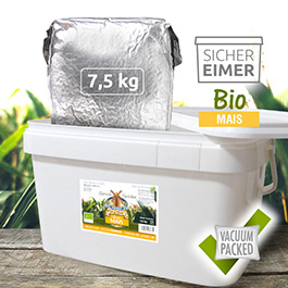 Getreidespeicher Bio Mais 7,5 kg im Eimer Notvorrat