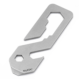 MyEDC Multitool Pocket Clip 8 in 1 silber