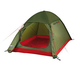 High Peak Zelt Kingfisher 2 LW fr 2 Personen oliv/rot leichtgewicht