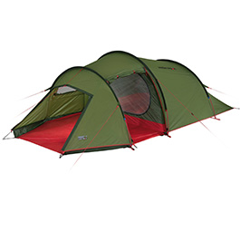 High Peak Zelt Falcon 3 fr 3 Personen grn/rot