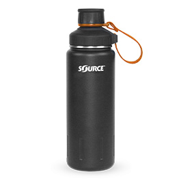 Source Thermosflasche Terrain Edelstahl mit ClickSeal Verschluss 700ml schwarz