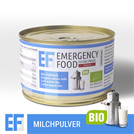 Emergency Food Basic Bio Notration Vollmilchpulver 120 g Dose ergibt 1 Liter