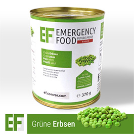 Emergency Food Basic Notration Grüne Erbsen 370g Dose