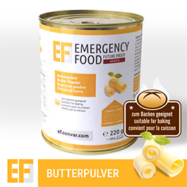 Emergency Food Basic Notration Butterpulver 220g Dose ergibt ca. 330g Butter