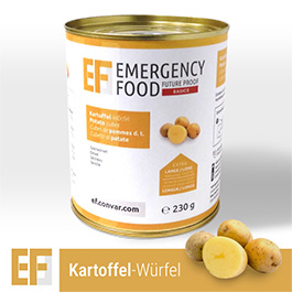 Emergency Food Basic Notration Kartoffelwrfel 230g Dose