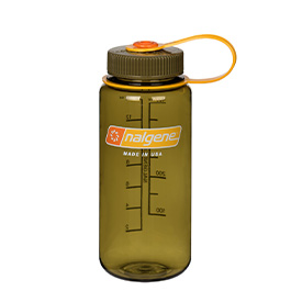 Nalgene Weithals-Trinkflasche WH Silo 0,5 Liter BPA-frei oliv