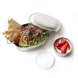 ECO Lunchbox Edelstahldose oval